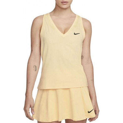 Nike Women's Court Victory Tennis Tank Pale Vanilla Top Nike Women's Court Victory Tennis Tank Pale Vanilla Top
