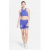 Nike Women's Dri-FIT Fast Mid-Rise Swoosh Lapis Shorts