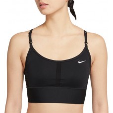 Nike Women's Dri-FIT Indy Light-Support Padded Longline Sports Black Bra Nike Women's Dri-FIT Indy Light-Support Padded Longline Sports Black Bra