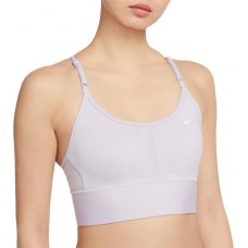 Nike Women's Dri-FIT Indy Light-Support Padded Longline Sports Infinite Lilac Bra