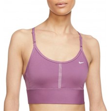 Nike Women's Dri-FIT Indy Light-Support Padded Longline Sports Light Bordeaux Bra