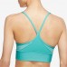 Nike Women's Dri-FIT Indy Light-Support Padded Longline Sports Washed Teal Bra