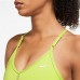 Nike Women's Dri-FIT Indy Light-Support Padded V-Neck Sports Atomic Green Bra