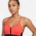 Nike Women's Dri-FIT Indy Light-Support Padded V-Neck Sports Chile Red Bra