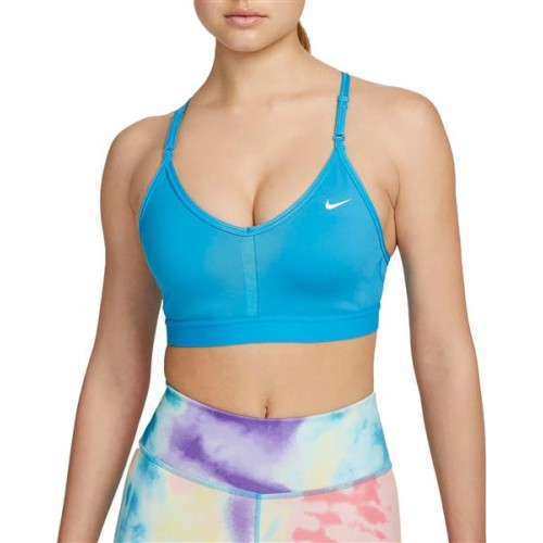 Nike Women's Dri-FIT Indy Light-Support Padded V-Neck Sports Laser Blue Bra Nike Women's Dri-FIT Indy Light-Support Padded V-Neck Sports Laser Blue Bra