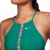 Nike Women's Dri-FIT Indy Rainbow Ladder Crossback Low Support Sports Neptune Green Bra