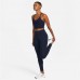 Nike Women's Dri-FIT Laced Cropped Training Tank Blackened Blue Top