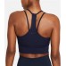 Nike Women's Dri-FIT Laced Cropped Training Tank Blackened Blue Top