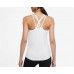 Nike Women's Dri-FIT One Luxe Slim Fit Strappy Tank White Top Nike Women's Dri-FIT One Luxe Slim Fit Strappy Tank White Top
