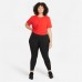 Nike Women's Dri-FIT One Luxe Twist Short-Sleeve Chile Red Top