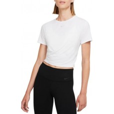 Nike Women's Dri-FIT One Luxe Twist Short-Sleeve White Top Nike Women's Dri-FIT One Luxe Twist Short-Sleeve White Top