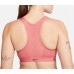 Nike Women's Dri-FIT Swoosh Zip-Front Medium-Support Padded Sports Archaeo Pink Bra Nike Women's Dri-FIT Swoosh Zip-Front Medium-Support Padded Sports Archaeo Pink Bra