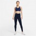 Nike Women's Dri-FIT Swoosh Zip-Front Medium-Support Padded Sports Midnight Navy Bra Nike Women's Dri-FIT Swoosh Zip-Front Medium-Support Padded Sports Midnight Navy Bra