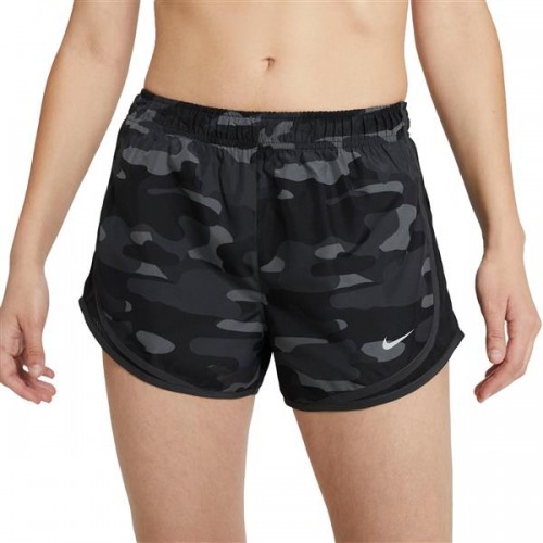 Nike Women's Dri-FIT Tempo Printed Running Smoke Grey Shorts Nike Women's Dri-FIT Tempo Printed Running Smoke Grey Shorts