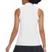 Nike Women's Dri-FIT Victory Sleeveless Golf White Polo
