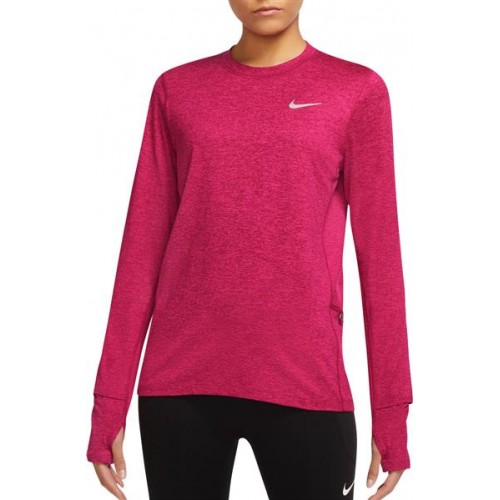 Nike Women's Element Running Crewneck Mystic Hibiscus Pullover Nike Women's Element Running Crewneck Mystic Hibiscus Pullover
