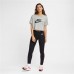 Nike Women's Essential Futura Crop Dk Grey Heather Top