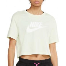 Nike Women's Essential Futura Crop Lime Ice Top
