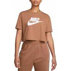 Nike Women's Essential Futura Crop Mineral Clay Top Nike Women's Essential Futura Crop Mineral Clay Top