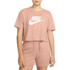 Nike Women's Essential Futura Crop Rose Whisper Top Nike Women's Essential Futura Crop Rose Whisper Top