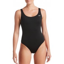 Nike Women's Essential U-Back One Piece Black Swimsuit