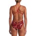 Nike Women's Fire Cutout One Piece University Red Swimsuit