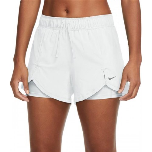 Nike Women's Flex Essential 2-in-1 White Shorts Nike Women's Flex Essential 2-in-1 White Shorts