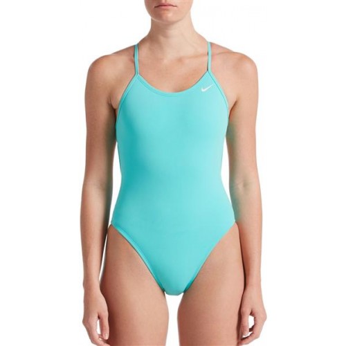 Nike Women's HydraStrong Lace Up Tie Back One Piece Aurora Green Swimsuit Nike Women's HydraStrong Lace Up Tie Back One Piece Aurora Green Swimsuit