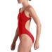 Nike Women's Hydrastrong Solid Cut-Out Back One Piece University Red Swimsuit