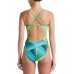 Nike Women's Hydrastrong Spectrum Crossback One Piece Aurora Green Swimsuit