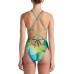Nike Women's Hydrastrong Spectrum Lace Up Tie Back One Piece Aurora Green Swimsuit