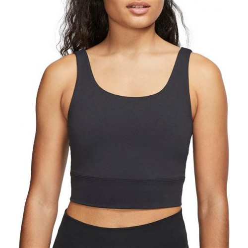 Nike Women's Luxe Cropped Novelty Tank Black Top Nike Women's Luxe Cropped Novelty Tank Black Top