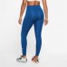 Nike Women's One Court Blue Tights Nike Women's One Court Blue Tights