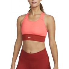 Nike Women's Padded Pro Longline Sports Bright Crimson Bra