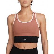 Nike Women's Padded Pro Longline Sports Mineral Clay Bra Nike Women's Padded Pro Longline Sports Mineral Clay Bra