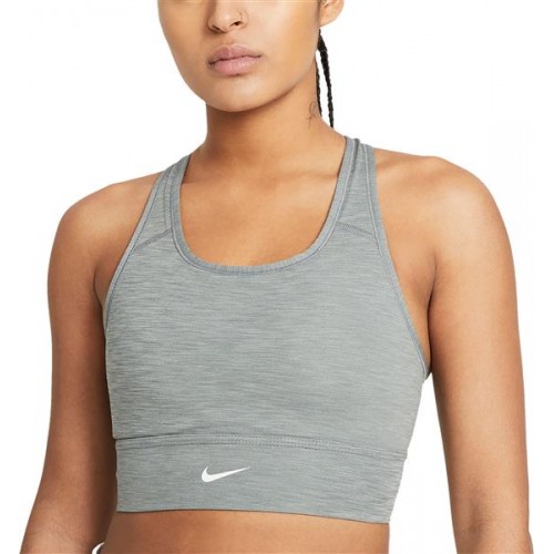 Nike Women's Padded Pro Longline Sports Smoke Grey Bra Nike Women's Padded Pro Longline Sports Smoke Grey Bra