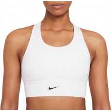 Nike Women's Padded Pro Longline Sports White Bra Nike Women's Padded Pro Longline Sports White Bra