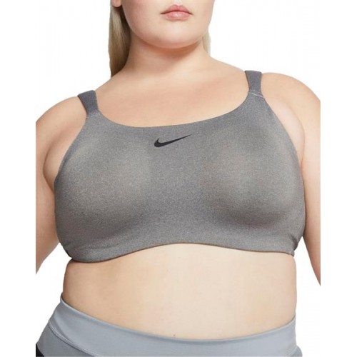Nike Women's Plus Size Bold High-Impact Sport Carbon Heather Bra Nike Women's Plus Size Bold High-Impact Sport Carbon Heather Bra