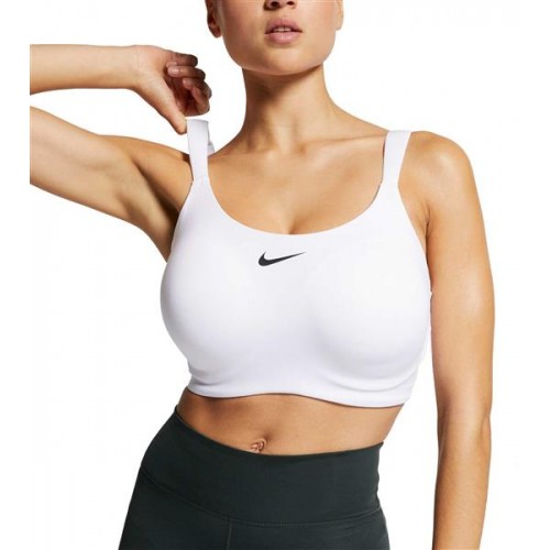 Nike Women's Plus Size Bold High-Impact Sport White Bra Nike Women's Plus Size Bold High-Impact Sport White Bra