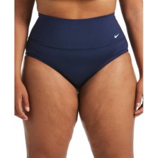 Nike Women's Plus Size Essential High Waist Banded Swim Midnight Navy Bottoms