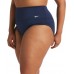 Nike Women's Plus Size Essential High Waist Banded Swim Midnight Navy Bottoms