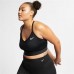 Nike Women's Plus Size Solid Indy Sports Black Bra