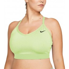 Nike Women's Plus Size Solid Indy Sports Lime Ice Bra