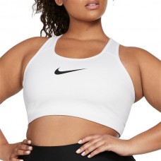 Nike Women's Plus Size Solid Unpadded Sports White Bra Nike Women's Plus Size Solid Unpadded Sports White Bra