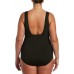 Nike Women's Plus Size U-Back One Piece Black Swimsuit Nike Women's Plus Size U-Back One Piece Black Swimsuit
