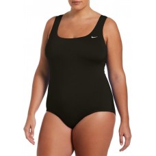 Nike Women's Plus Size U-Back One Piece Black Swimsuit Nike Women's Plus Size U-Back One Piece Black Swimsuit