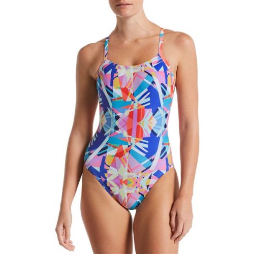 Nike Women's Prisma Punch Racerback One Piece Multi Swimsuit Nike Women's Prisma Punch Racerback One Piece Multi Swimsuit