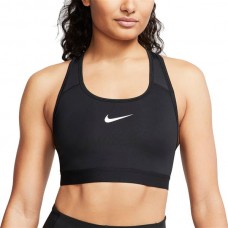 Nike Women's Pro Swoosh Medium-Support Padded Sports Black Bra
