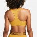 Nike Women's Pro Swoosh Medium-Support Padded Sports Gold Suede Bra Nike Women's Pro Swoosh Medium-Support Padded Sports Gold Suede Bra
