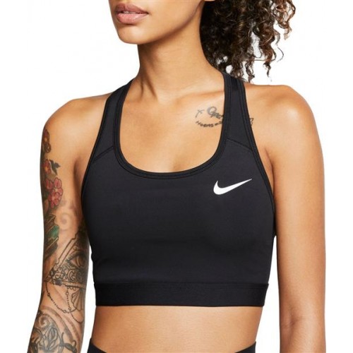 Nike Women's Pro Swoosh Medium-Support Sports Black Bra Nike Women's Pro Swoosh Medium-Support Sports Black Bra
